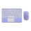 Wireless Bluetooth keyboard with touchpad purple 1