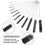 Ensemble de 12 brosses de nettoyage en nylon de 24 cm 4
