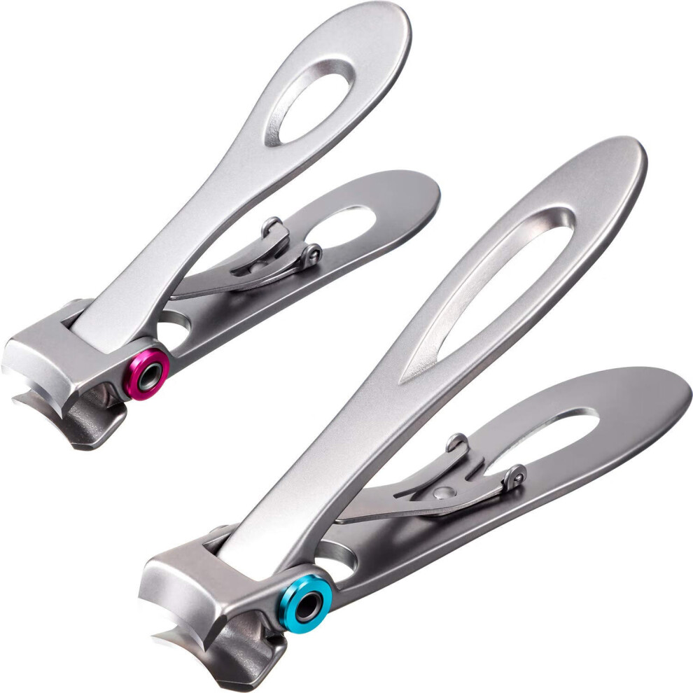 Nail Clippers Stainless Steel Oversized Thick 2PCS