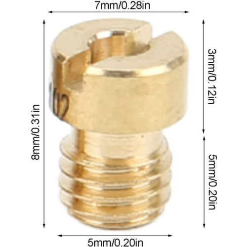 Main Jet για Dellorto PHBG Carburetor55-115M5 25τμχ 2