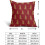 Capas de Almofada Árvore de Natal 18x18 Conjunto de 2 Vermelhas Rústicas 5