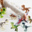 Jurassic World Dinosaurier-Baufiguren, 8-teilig 2