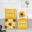 Sunflower Pillow Covers Yellow Floral4-Pack18x18 3