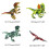 Jurassic World Dinosaurier-Baufiguren, 8-teilig 4