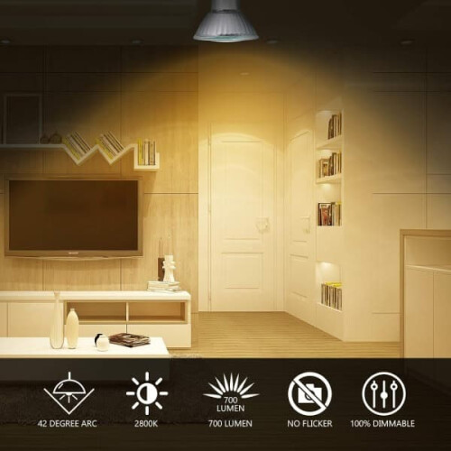 GU10-Halogenlampe, 50 W, dimmbar, 220 V, 2800 K 2