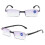 Faltbare Lesebrille, schwarz, Stärke 2,50 8