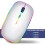 Trådløs datamus RGB LED Bluetooth Wi-Fi Sølv 2