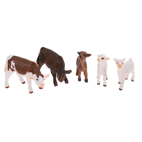 Animal Model Statue Farm Animals Set 5 Pieces
