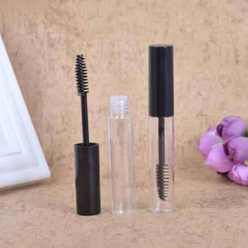 Leerer Mascara-Behälter mit Bürste, schwarz, 10 ml 2