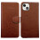 iPhone 13mini bőrtok barna 2