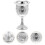 Retro Wine Glass Home Decor White 7.5x4.5x4.5 cm 1