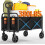 Foldable Utility Wagon Cart with All-Terrain Wheels 380 lbs 1