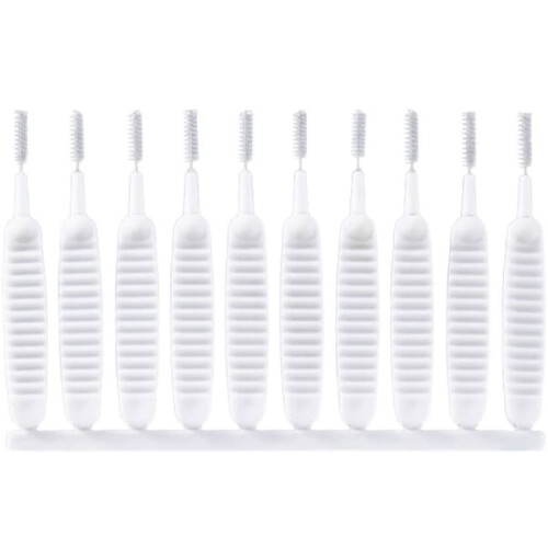Shower Head Cleaning Brush White 10-Pack 1