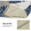 Fodere per cuscini in lino, blu navy e bianche, 20x20 pollici (2 pezzi) 6