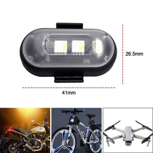 LED strobe φως αεροπλάνο 8 χρώματα 3 τεμάχια 1