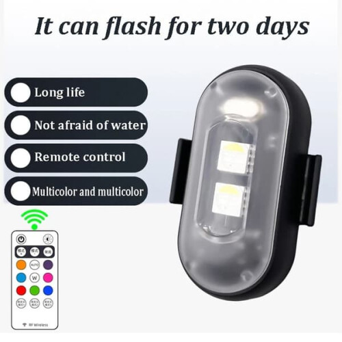 LED strobe φως αεροπλάνο 8 χρώματα 3 τεμάχια 2