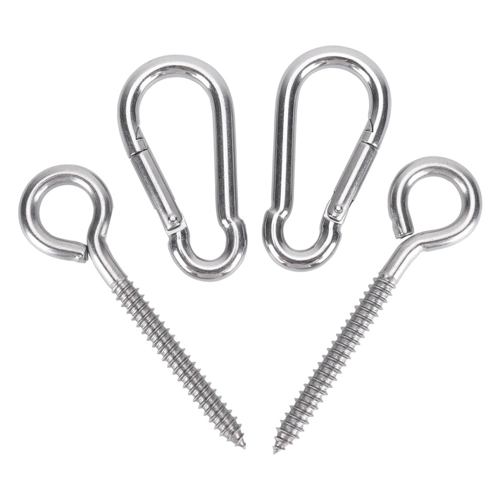 Stainless Steel Carabiner Clips 4Pcs 9555307080930