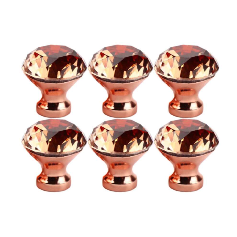Crystal Glass Cabinet Knobs Diamond Shape 30Mm 9555307085775