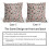 Conjunto de 2 capas de almofada vintage com estampa floral, 45x45cm (18x18 polegadas), em linho. 6