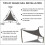 Vela de sombra triangular retangular impermeável com bloqueio UV 3