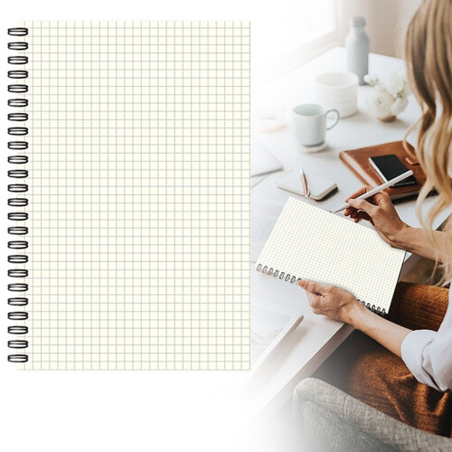 Spiral Notebook Blank Unlined Soft Kraft Cover 1 Pack 1