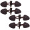 Brune runde harpiksknapper til Coats4Set 1