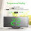Despertador digital de 7 polegadas com LED curvo e intensidade regulável 5