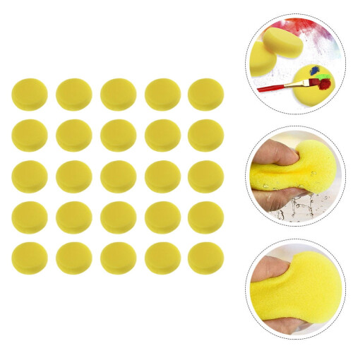 Spugne rotonde per lavoretti creativi per bambini, 25 pezzi
