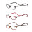 Lesebrille Burgunderrot +2,5 mit Magnetfunktion 5
