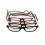 Lesebrille Burgunderrot +2,5 mit Magnetfunktion 6
