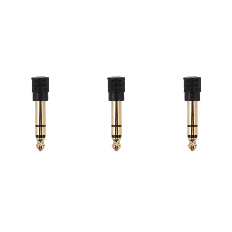 Frcolor Stereo Headphone Adapter 3.5Mm Female To 6.35Mm Gold 9181073025723
