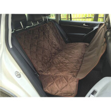 (Double Seat Brown 118cm)Funda de asiento trasero impermeable para coche para mascotas perros herramientas duraderas