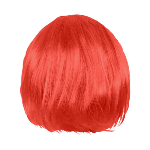 Korte damespruik van echt haar (30 cm) voor festivals