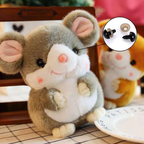 Amigurumi turvasilmät mustat5mm10paria 2
