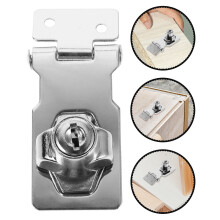 Metal Keyed Hasp Lock for Drawers and Cabinets 1 Set