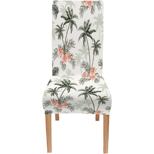 Ensemble de 4 housses pour chaise Parsons, motif tropical 1