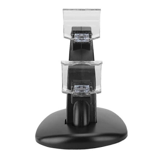 Supporto da tavolo con doppio caricabatterie per controller PS4 1