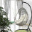 Cuscino impermeabile per sedia a dondolo, bianco, 80x120 cm 5