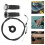 FRCOLOR Black Motorcycle Throttle Cable Set with Grips 1