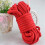 Corda di cotone, spessore 8 mm, lunghezza 10 m, confezione da 2 pezzi, colore nero e rosso. 4