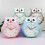 Owl Alarm Clock with Night Light Blue 1 Pack 2