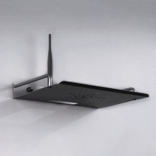 Wall Mounted Aluminum TV Box Shelf Single Layer 1