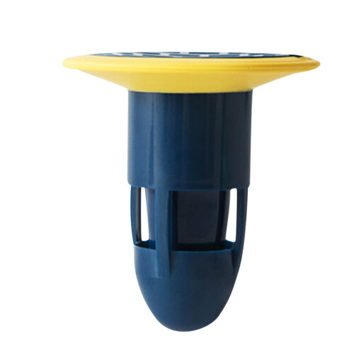 Rubber anti-odor shower drainer no filter blue