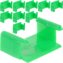 Kunststof treinrails bevestiger groen 10 sets