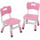 Kids Chairs Pink Adjustable 2-Pack for Ages 2-6 1