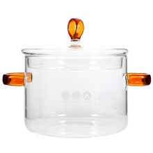Glass stockpot with double handles 8-quart