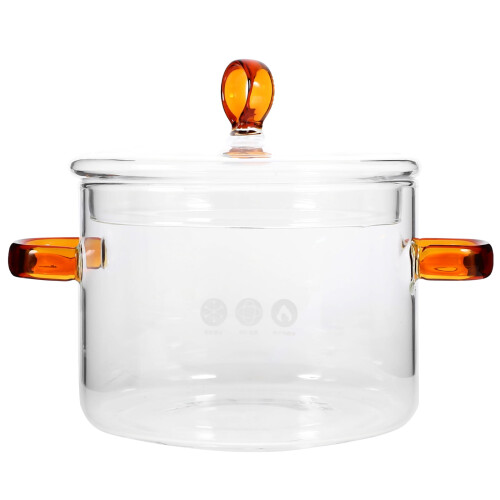 Glass stockpot with double handles 8-quart