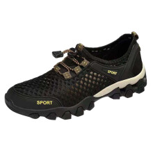 Ademende mesh sneakers voor heren, zwart, maat 39