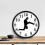 Silly Walk vægur, stille, sort kunstdekoration 3