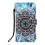 iPhone13 lommebokdeksel med blått mandala-design 4